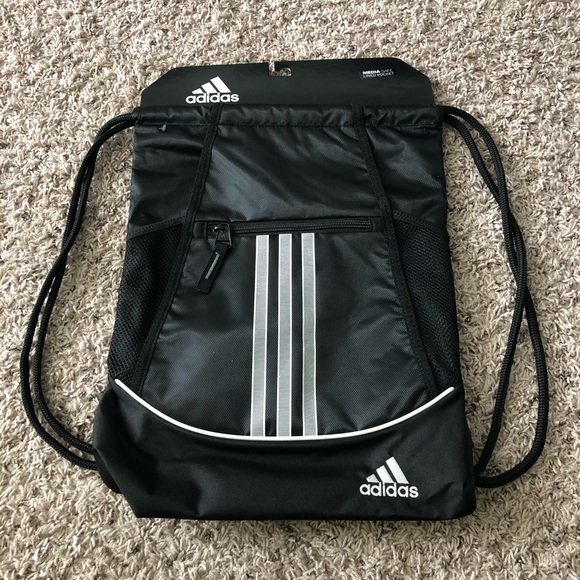 Adidas Sack Back Pack Black & White New with Tag - Picture 3 of 7